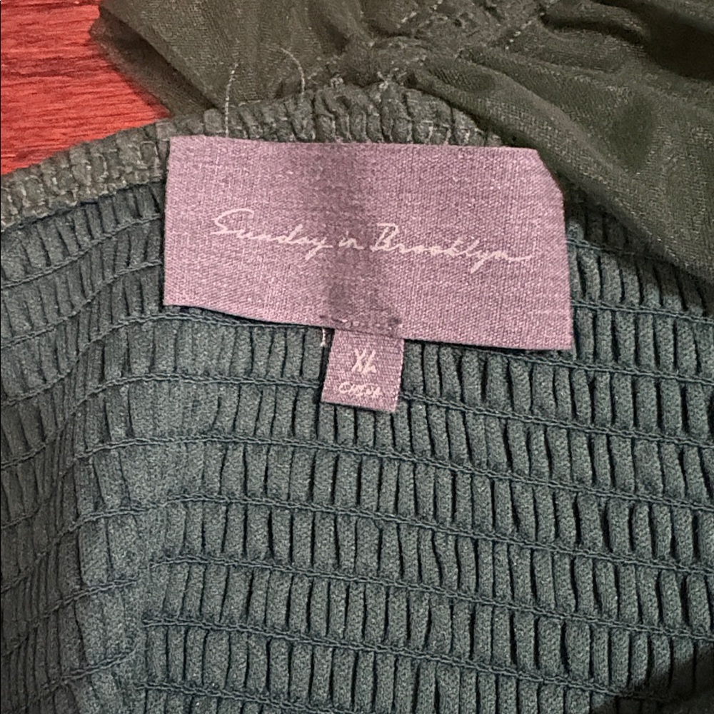Anthropology, one shoulder, green blouse - Picture 4 of 5